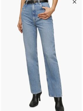 Reformation Cowboy Pointed Pocket High Rise Straight Jeans